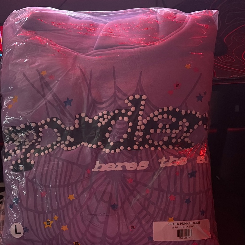Spider Punk Hoodie in Purple Dm b4 buy